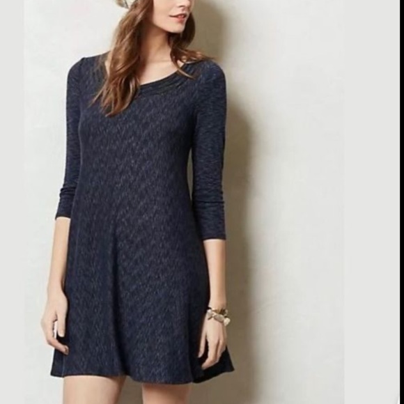 Anthropologie Saturday Sunday Blue Midi Dress Size XS - Picture 1 of 16